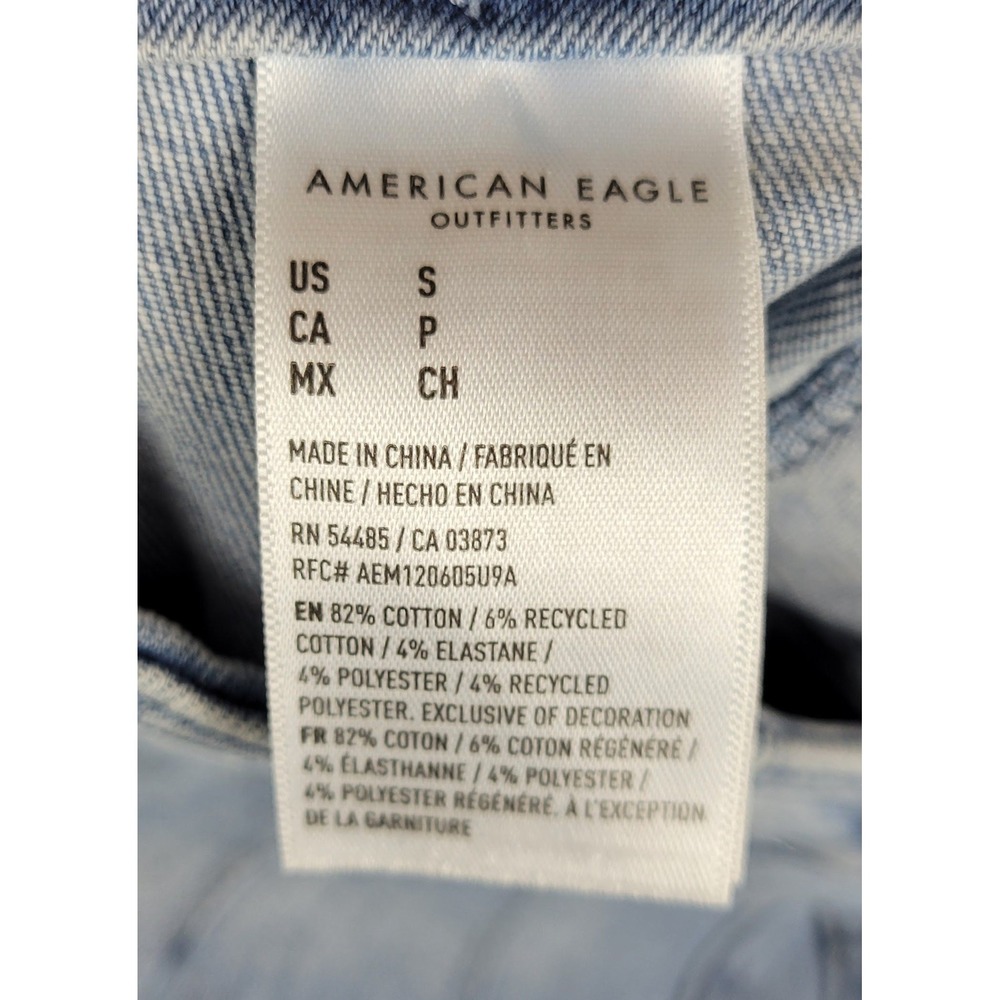 American Eagle Luxe Stretch Flare Jeans Light Wash High Rise Pull On S L555TLN - Picture 7 of 11